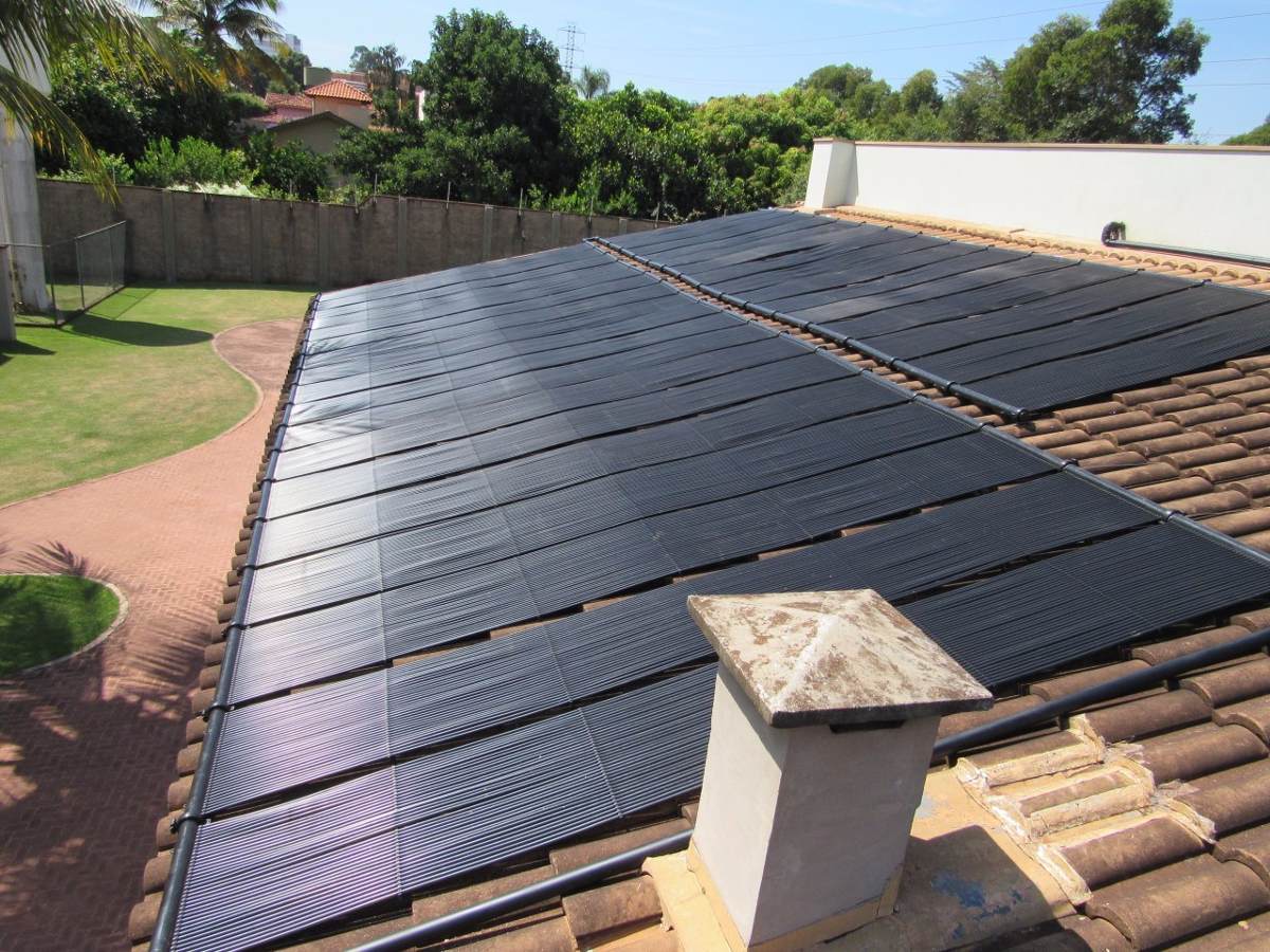 Coletores solares para aquecimento de água residencial